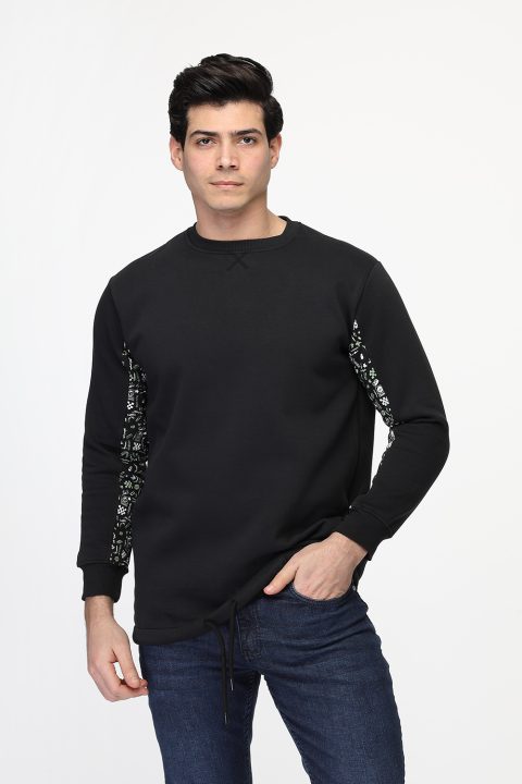 Regular Fit Sweat Shirt Black