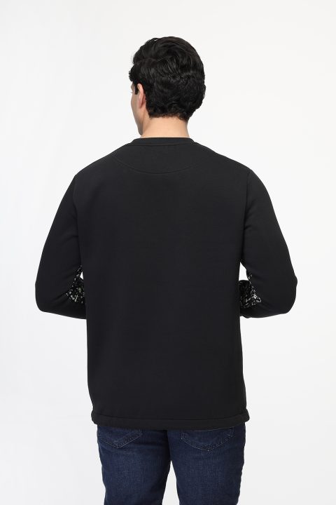 Regular Fit Sweat Shirt Black - Image 4