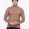 Slim Fit Pullover Beige