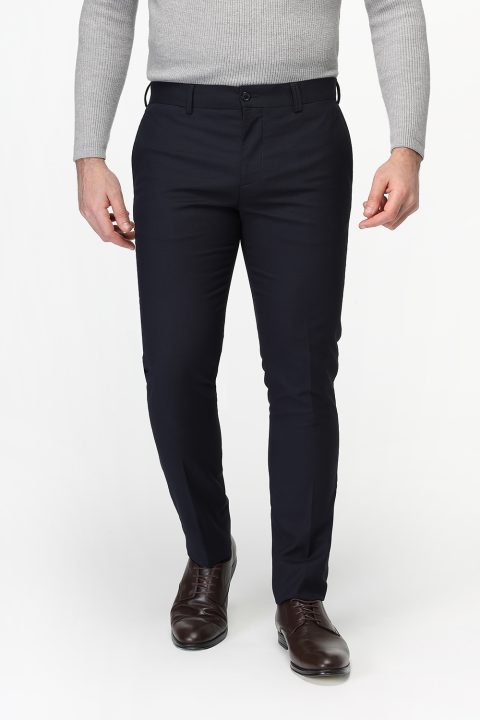 Slim Fit Classic Pants Dark Blue - Image 4