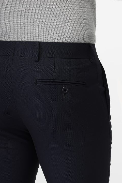 Slim Fit Classic Pants Dark Blue - Image 3