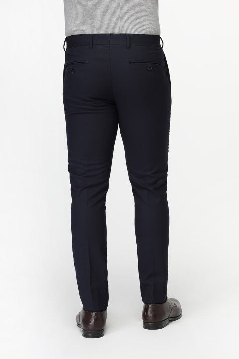 Slim Fit Classic Pants Dark Blue - Image 6