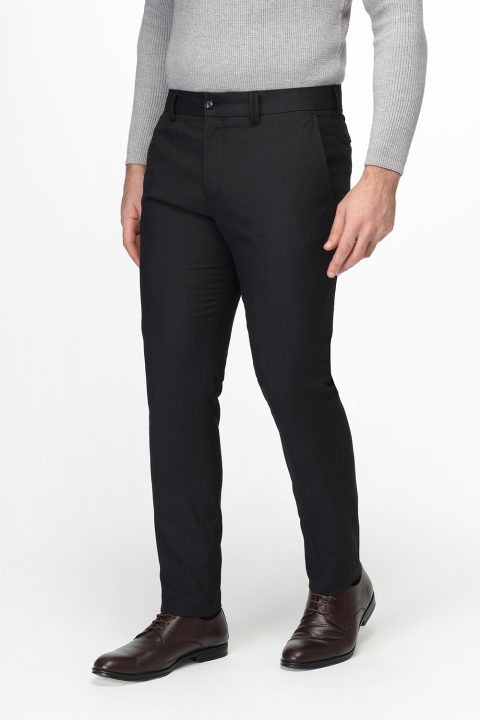 Slim Fit Classic Pants Dark Gray - Image 3