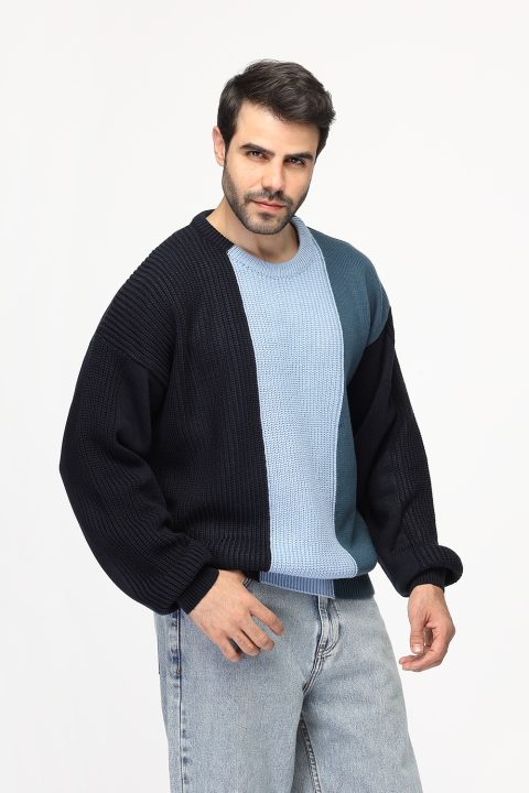 Over Size Pullover Dark Blue - Image 3