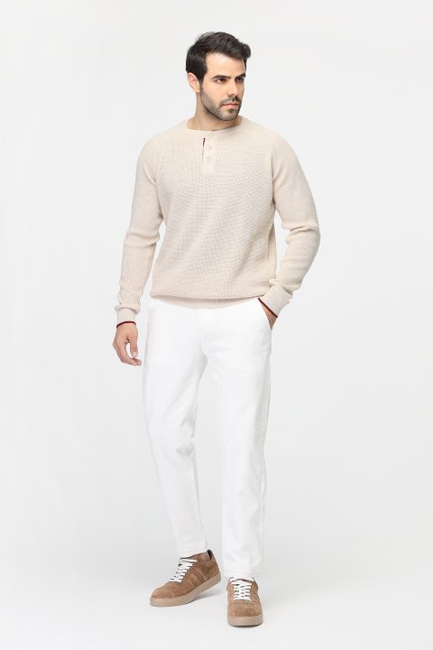 Regular Fit Chino Off White