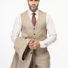 Slim Fit Suit Beige - Image 3