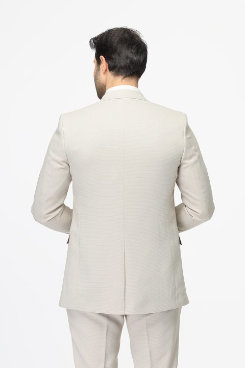 Slim Fit Suit Beige - Image 5