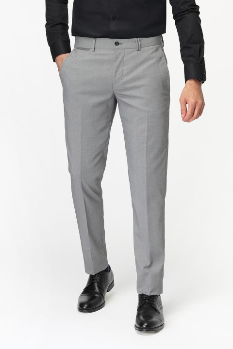 Slim Fit Classic Pants Gray