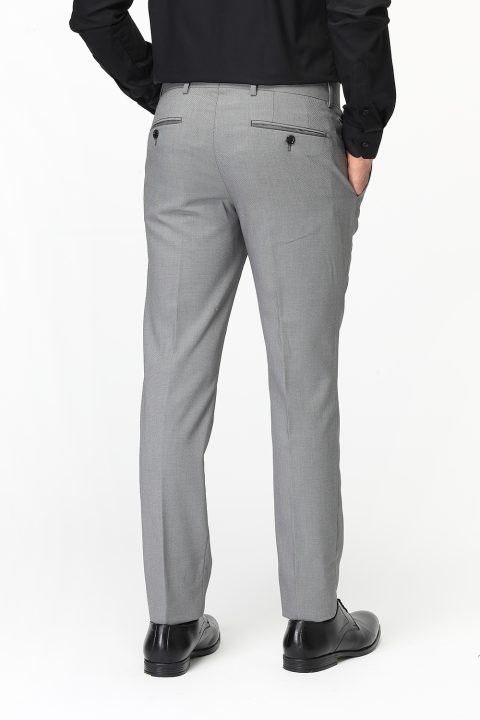 Slim Fit Classic Pants Gray - Image 4