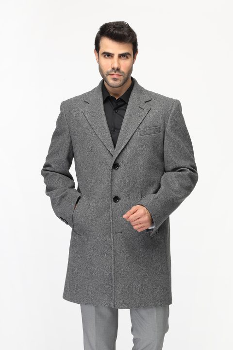 Regular Fit Coat Gray - Image 4