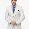 Slim Fit Suit Beige - Image 4