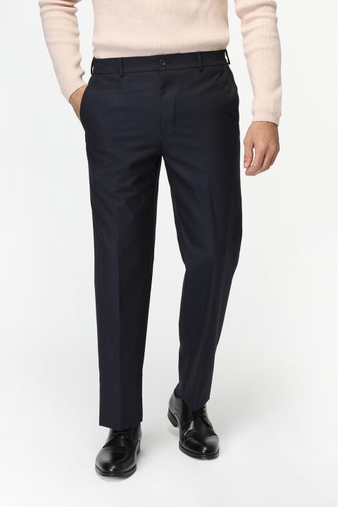 Regular Fit Classic Pants Dark Blue