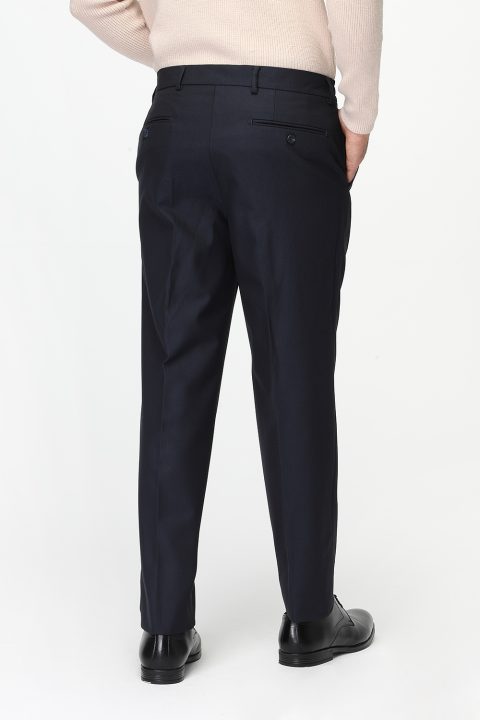 Regular Fit Classic Pants Dark Blue - Image 5