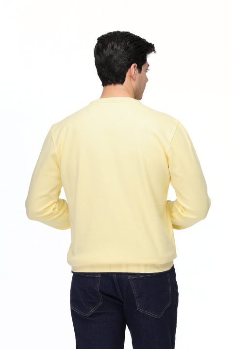 Regular Fit Sweat Shirt Yellow - Image 3