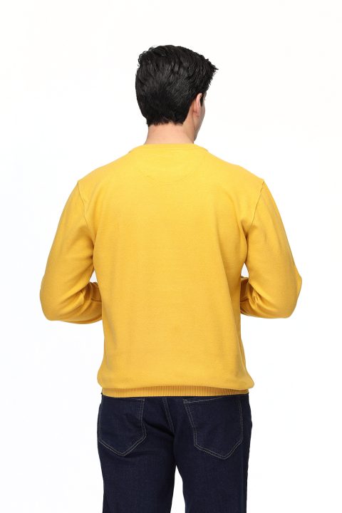 Regular Fit Sweat Shirt Yellow - Image 4