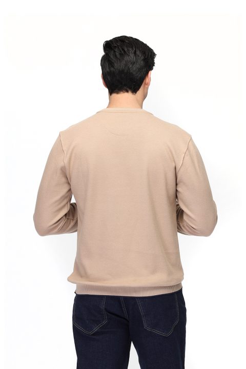 Regular Fit Sweat Shirt Beige - Image 4