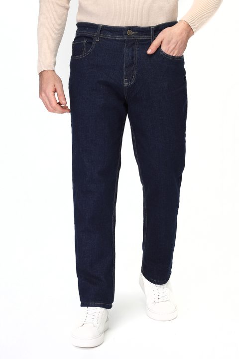 Regular Fit Trousers Jeans Dark Blue