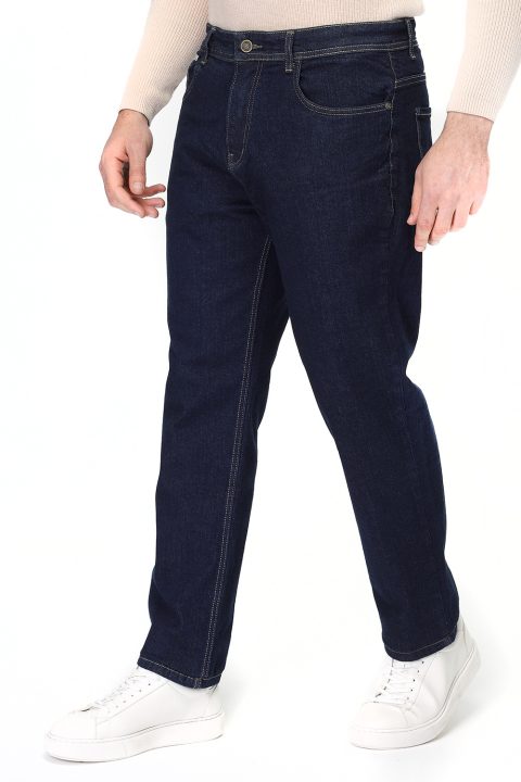 Regular Fit Trousers Jeans Dark Blue - Image 3