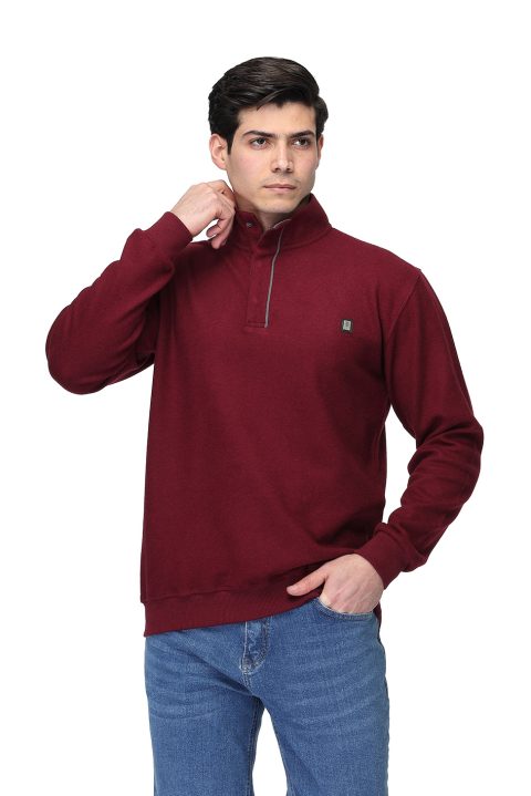 Regular Fit Sweat Shirt Maroon