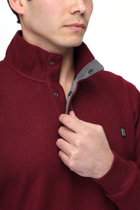 Regular Fit Sweat Shirt Maroon - Image 3