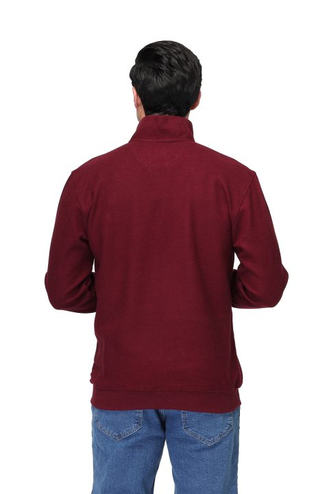 Regular Fit Sweat Shirt Maroon - Image 4