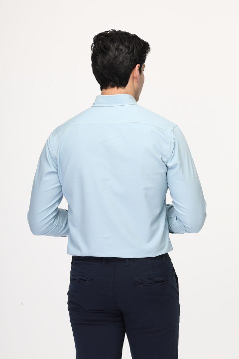 New Fit Shirt Light Blue - Image 3