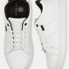 White Sneakers with Subtle Brown Details - Image 2