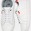 White Sneakers with Subtle Red Details - Image 2