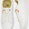 White Sneakers with Subtle Orange Details - Image 2