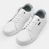 White Sneakers with Subtle Black Details