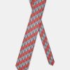Stripe  Tie 7 cm Orange - Image 2