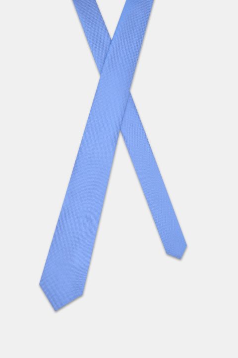 Jacquard Tie 7 cm Light Blue - Image 2