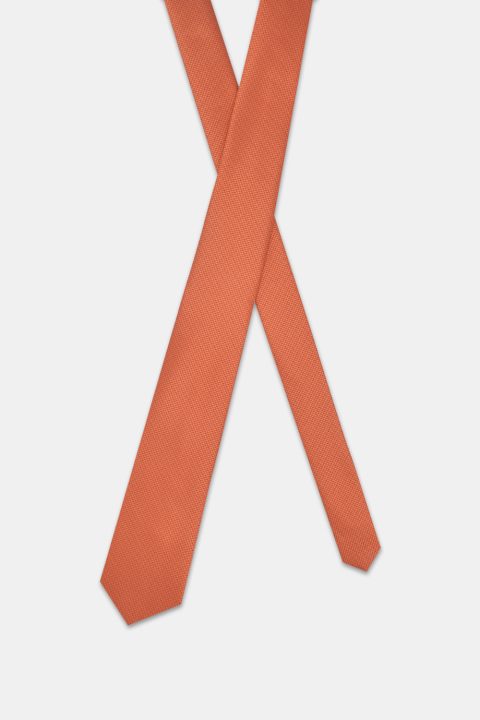 Jacquard Tie 7 cm Orange - Image 2