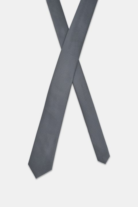 Jacquard Tie 7 cm Gray - Image 2