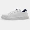 White Sneakers with Subtle Dark Blue Details - Image 3
