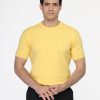 Regular Fit Knitted T-Shirt Yellow - Image 3
