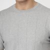 Regular Fit Knitted T-Shirt Gray - Image 2