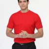 Regular Fit Knitted T-Shirt Red - Image 3