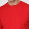 Regular Fit Knitted T-Shirt Red - Image 2