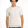 Regular Fit Knitted T-Shirt Off White