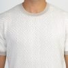 Regular Fit Knitted T-Shirt Off White - Image 2