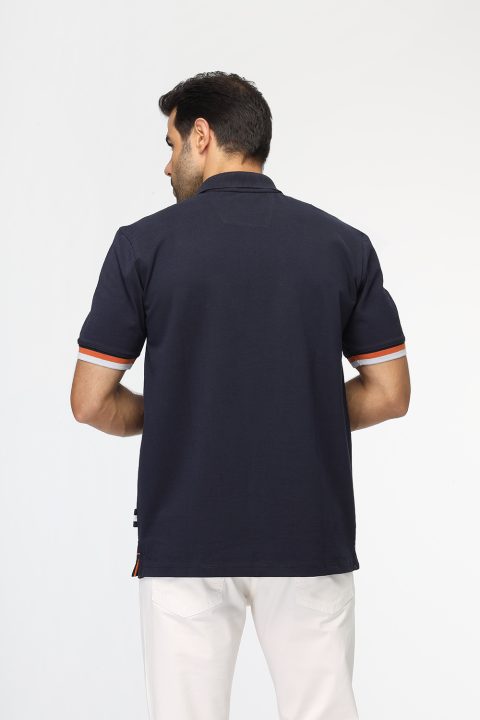 Polo Shirt Regular Fit Dark Blue - Image 3