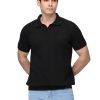 Polo Shirt Regular Fit Knitted Black - Image 3