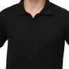 Polo Shirt Regular Fit Knitted Black - Image 2