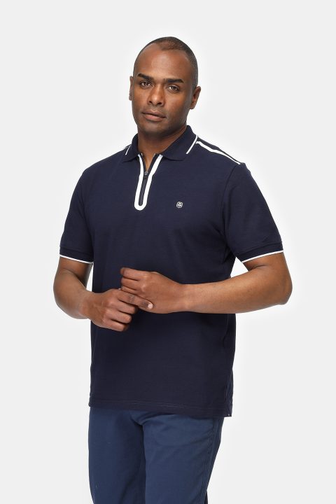 Polo Shirt Regular Fit Dark Blue - Image 3
