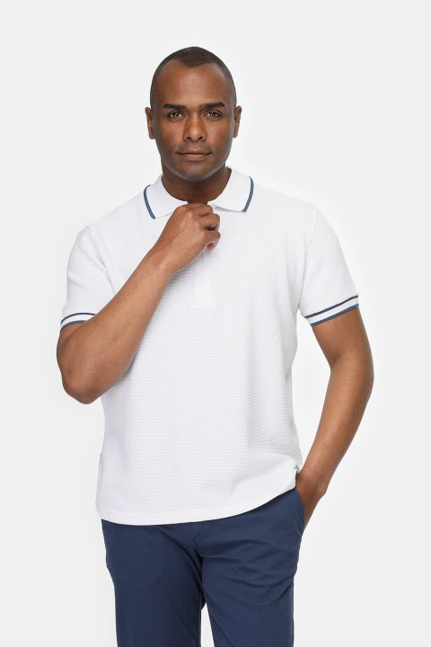 Polo Shirt Regular Fit White - Image 3