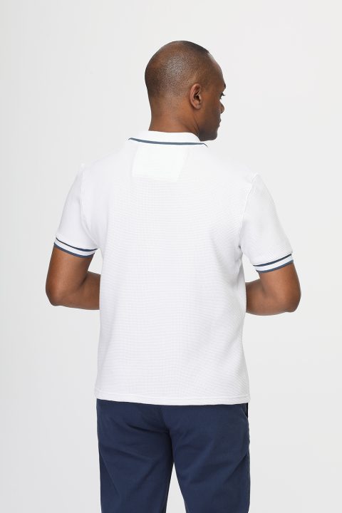 Polo Shirt Regular Fit White - Image 4