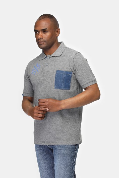 Polo Shirt Regular Fit Gray - Image 3