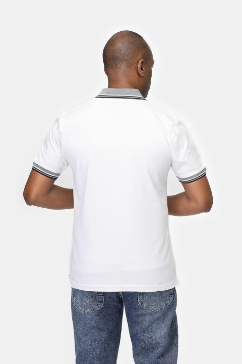 Polo Shirt Regular Fit White - Image 3