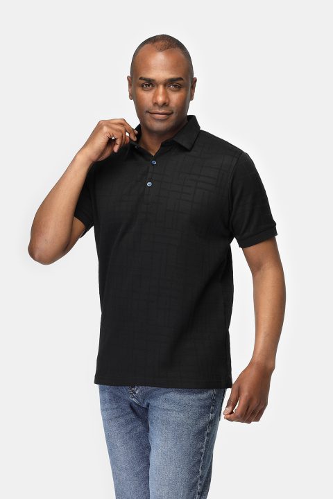 Polo Shirt Regular Fit Black - Image 3